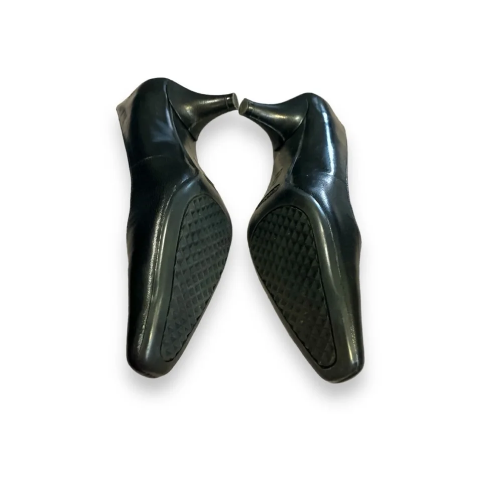 Aerosoles Leather Black Pumps Kitten Heel